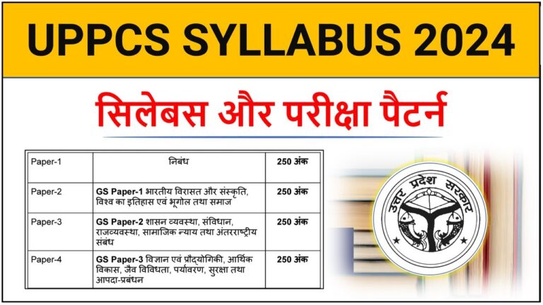 UPSSSC PET Syllabus 2024, Download Syllabus PDF, Exam Pattern